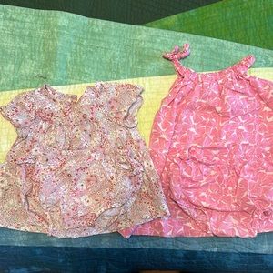 Bundle of 2 Jacadi Paris summer cotton dresses